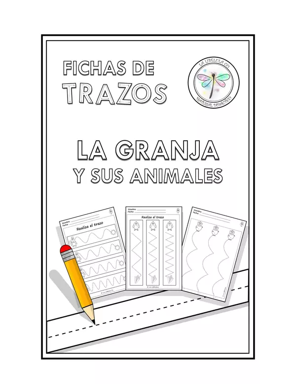 Fichas de trazos la granja