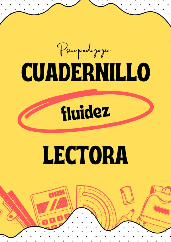 Cuadernillo fluidez lectora: SÍLABAS