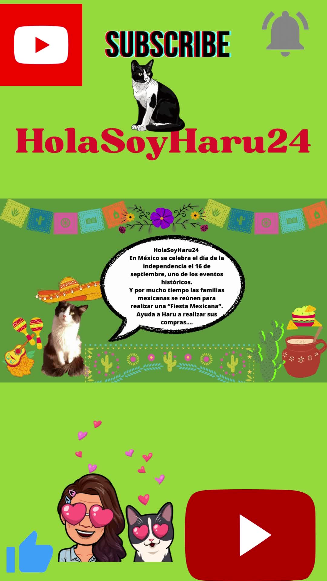 Fiesta Mexicana #holasoyharu24 Aprende con Haru #fiestamexicana #méxico #15deseptiembre