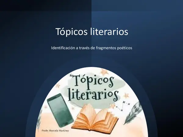 presentación tópicos literarios del siglo de oro con analisis del poema Oda a la vida retirada