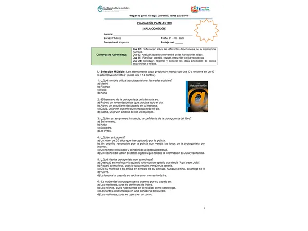 Prueba Plan Lector "Mala Conexión"