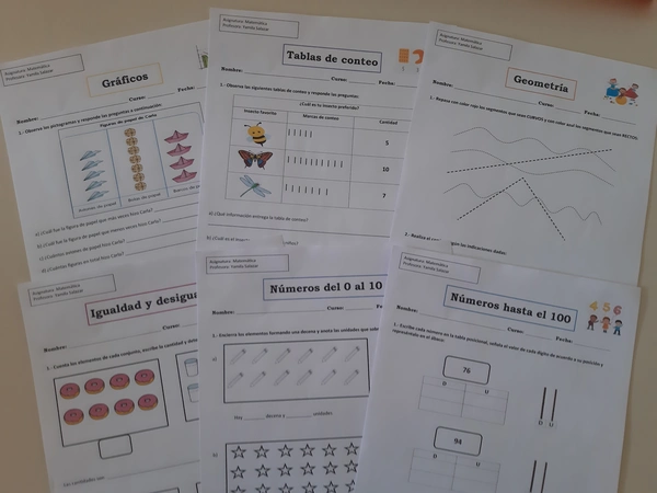 Guías matemática 1° básico