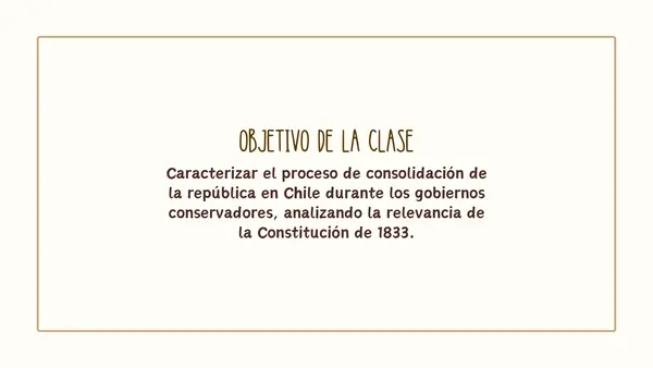 La República Conservadora | Primero Medio