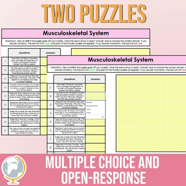 Musculoskeletal System Mystery Puzzle