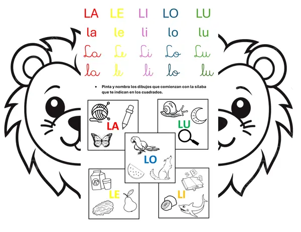 Letra L y M divertida