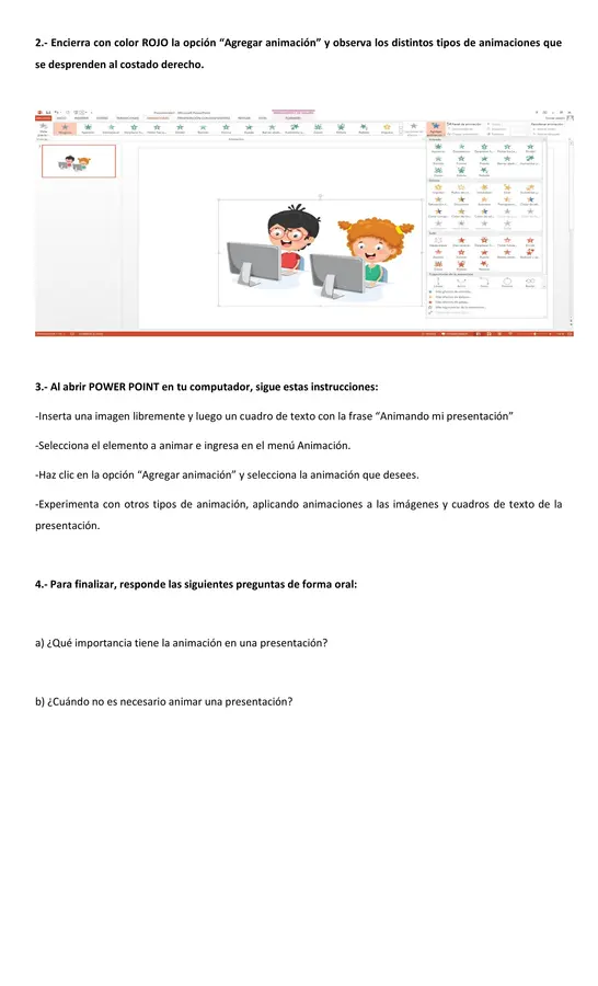 Fichas tecnología 4° básico