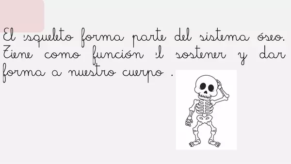 "El esqueleto"