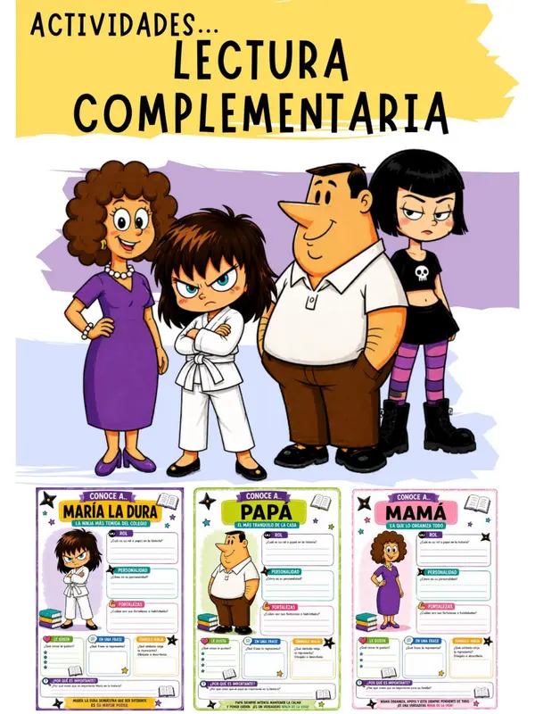 Evaluación libro María la dura en: no quiero ser ninja