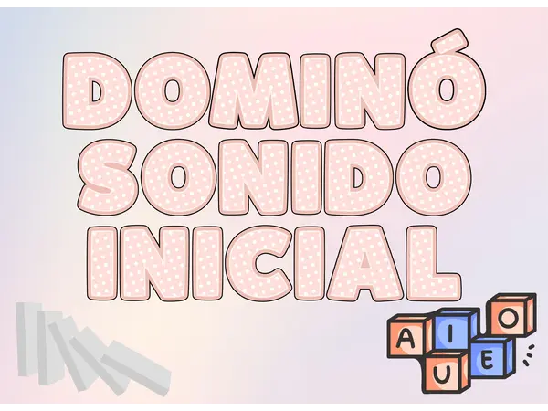 Dominó sonido inicial vocálico