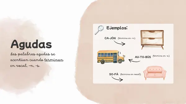 Reglas de acentuación -  Silabas tónicas.