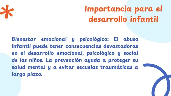 Prevención contra el abuso 