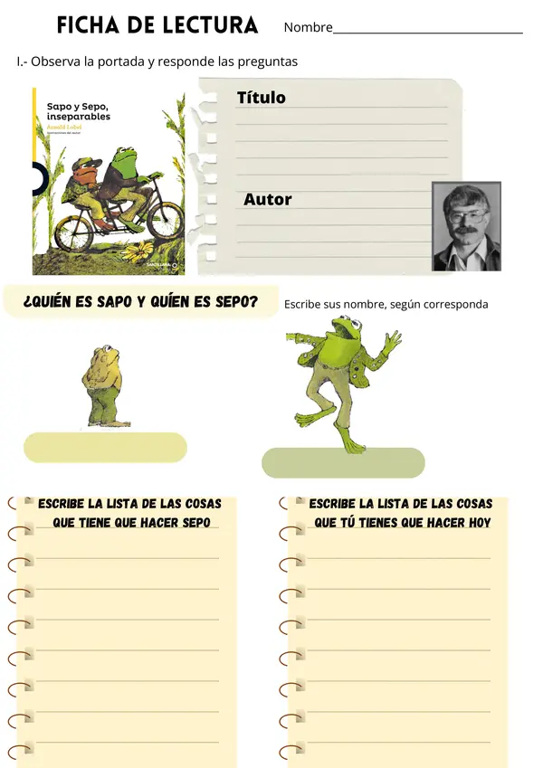 Sapo y sepo inseparables