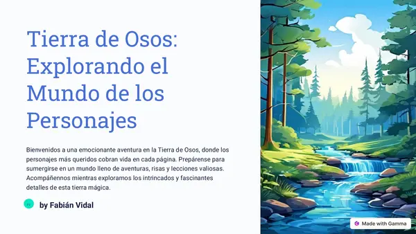 Texto de comprensión lectora con TIERRA DE OSOS
