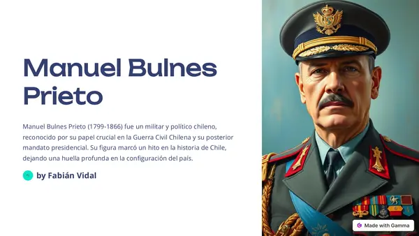 Presidentes de Chile - Manuel Bulnes Prieto