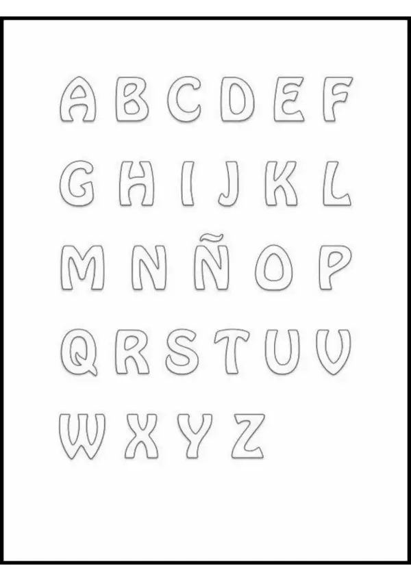 Letras del abecedario en mayúscula. (Para imprimir)