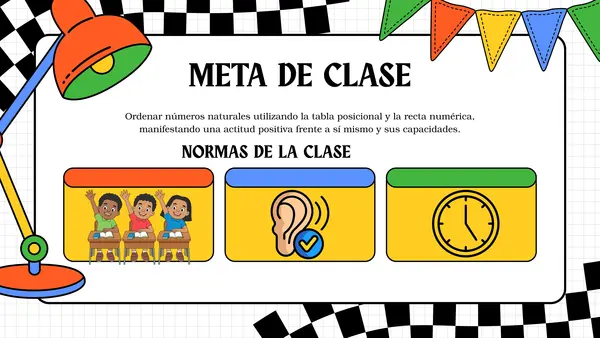 PPT Ordenar números naturales en recta