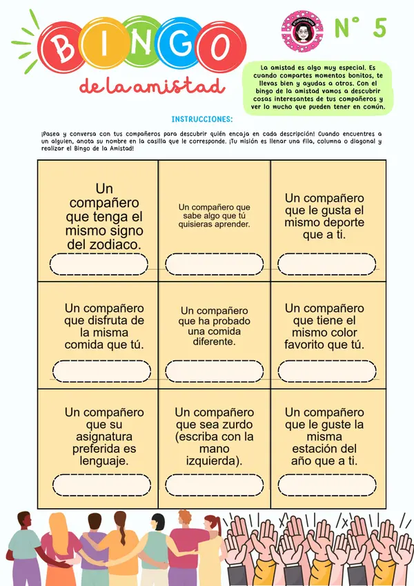 "Dinámicas para trabajar HHSS y Amistad con Adolescentes"