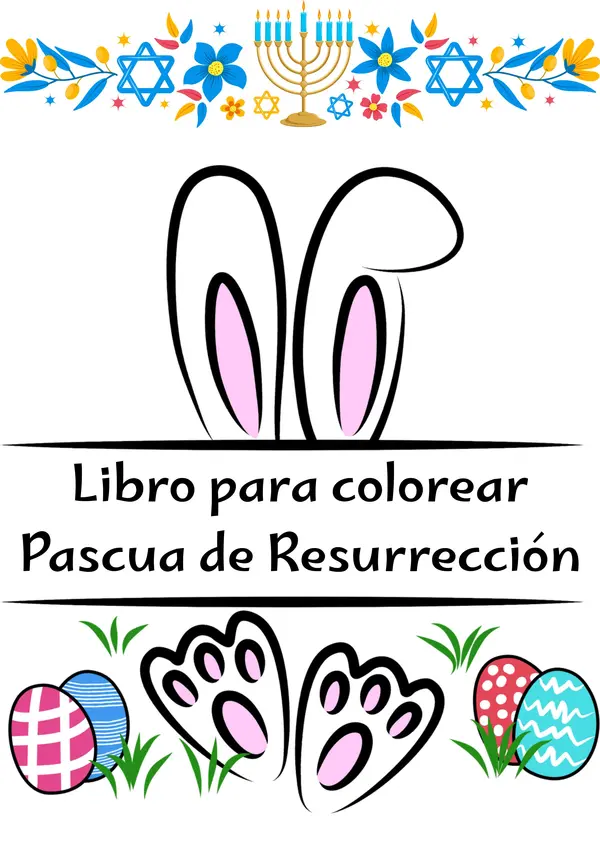 Libro para colorear pascua de resurrección