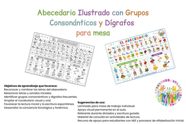 Abecedario para mesa