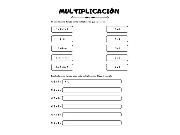 MULTIPLICACIÓN