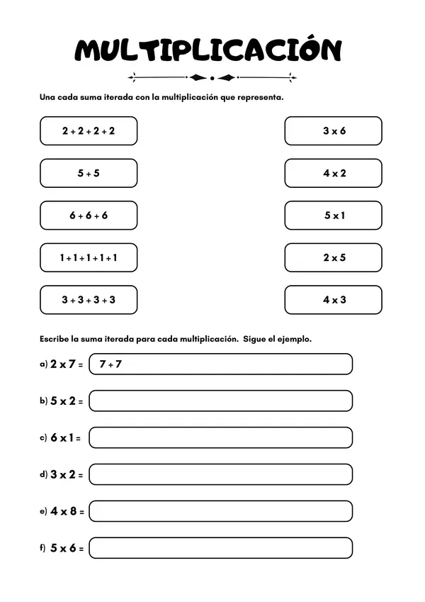MULTIPLICACIÓN