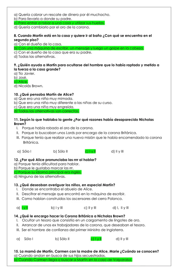 Prueba Lectura - El oro de la corona