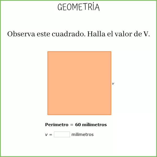 Geometría: Perímetro