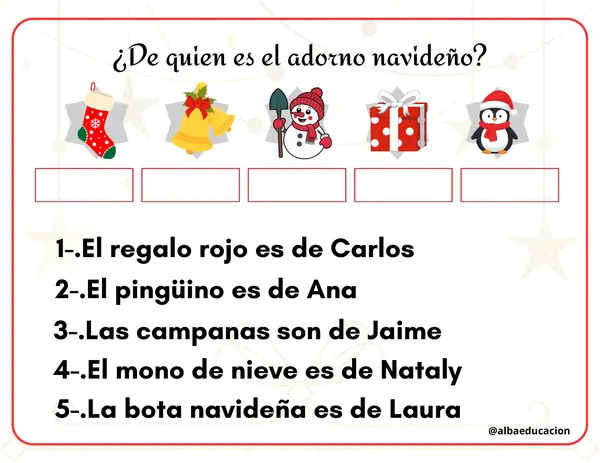 ¿De quien es el adorno navideño?