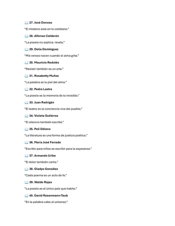 100 frases motivacionales de escritoras y escritores Chilenos