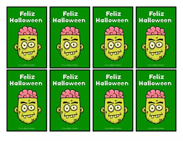 Tarjetas de Halloween Personajes Regalos Fiesta 2