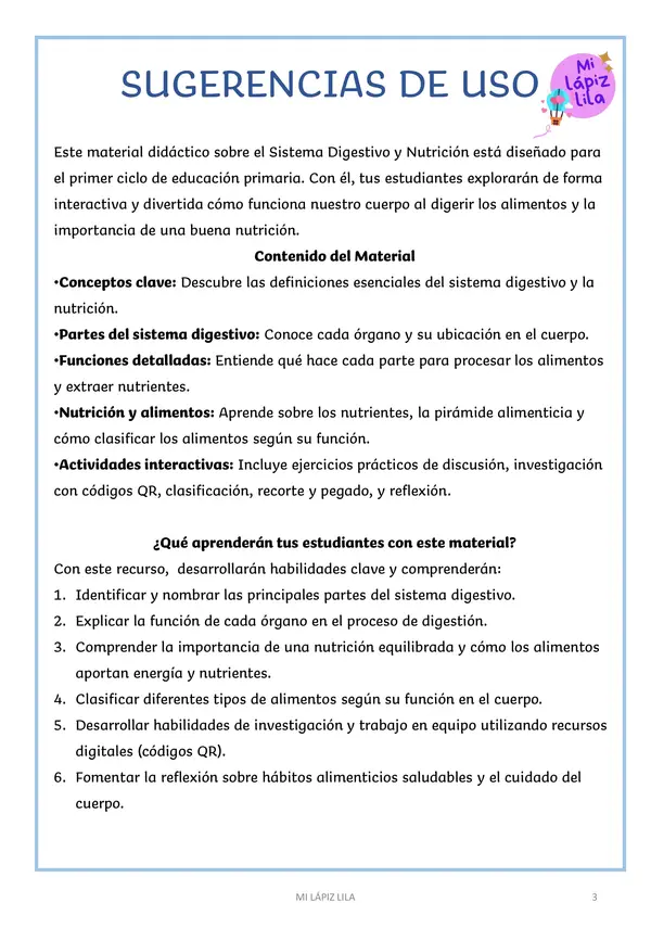 SISTEMA DIGESTIVO Y NUTRICIÓN