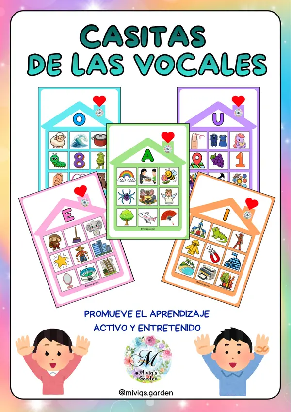 Casitas de las Vocales (Identifica y clasifica)
