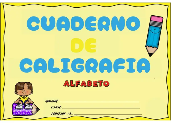 Cuaderno de caligrafía