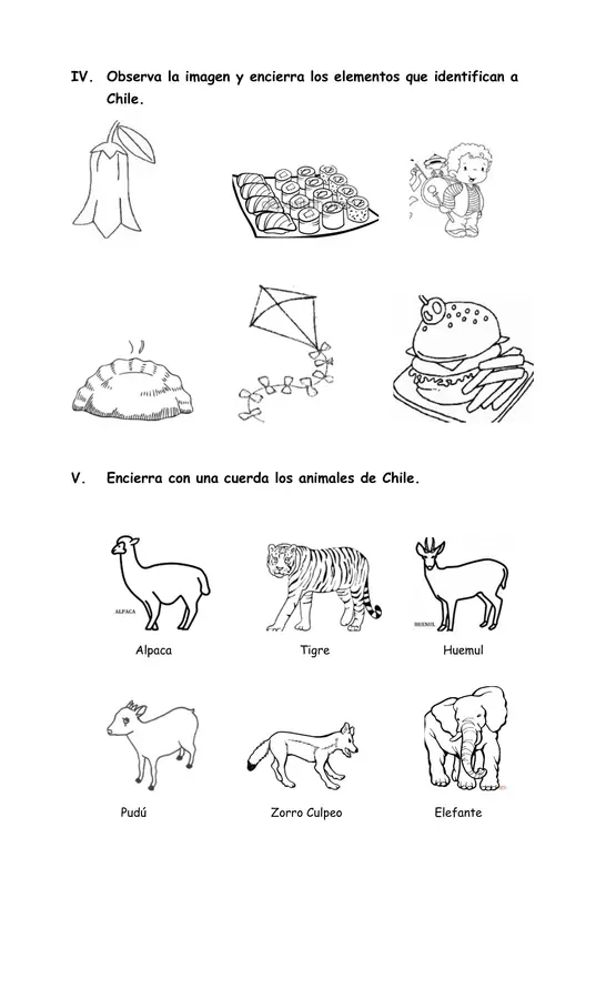 Guía de trabajo "Símbolos de Chile"