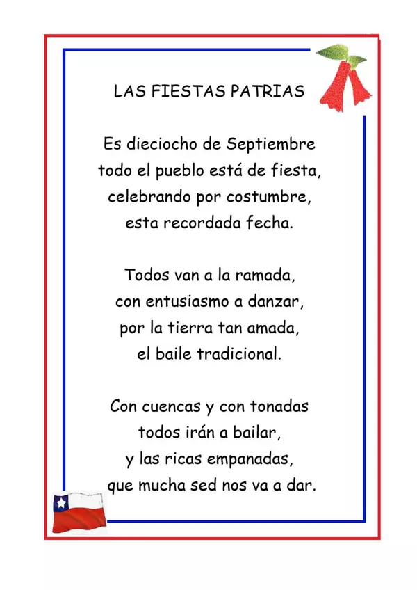 Poema "Las Fiestas Patrias"