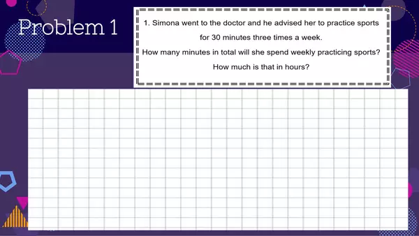 Elapsed time presentation