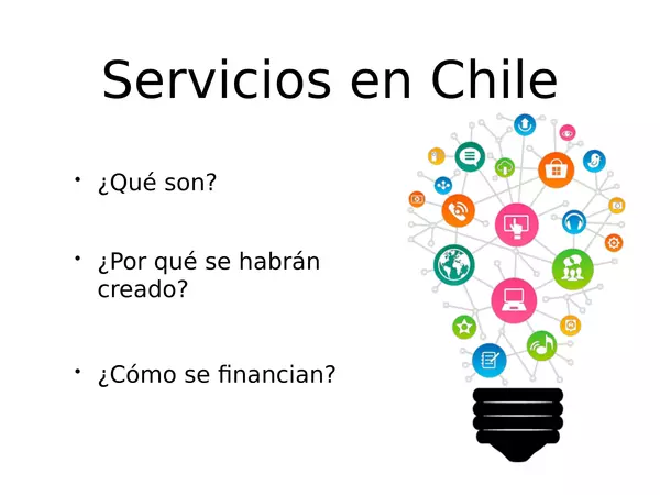 Los servicios en Chile