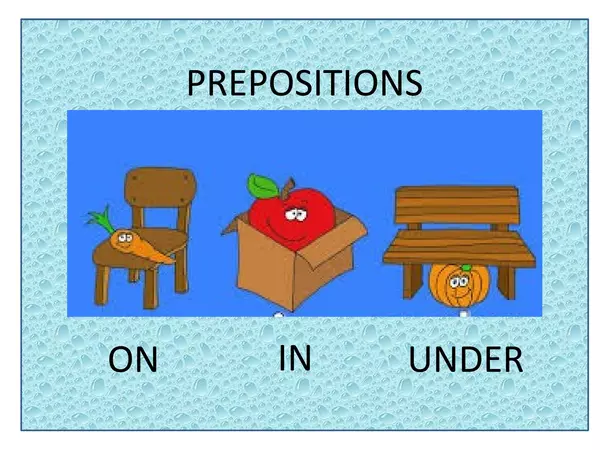 Prepositions (Part I)