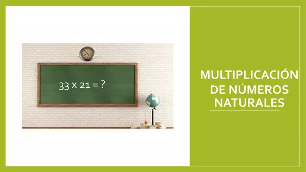 Multiplicación números naturales