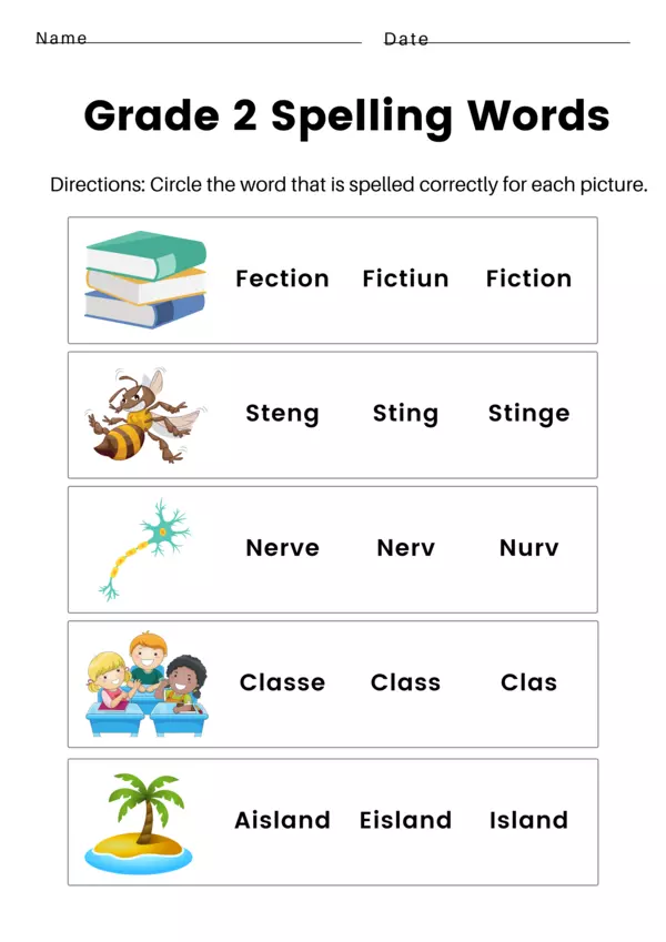 Actividades de ortografía en inglés para los más pequeños.