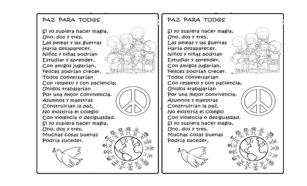 Poema "La paz"