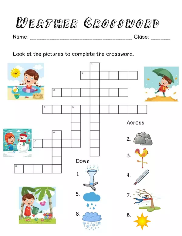 Weather Crossword profe social