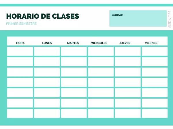 HORARIO CLASES 2