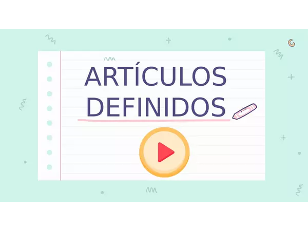 Artículos definidos 