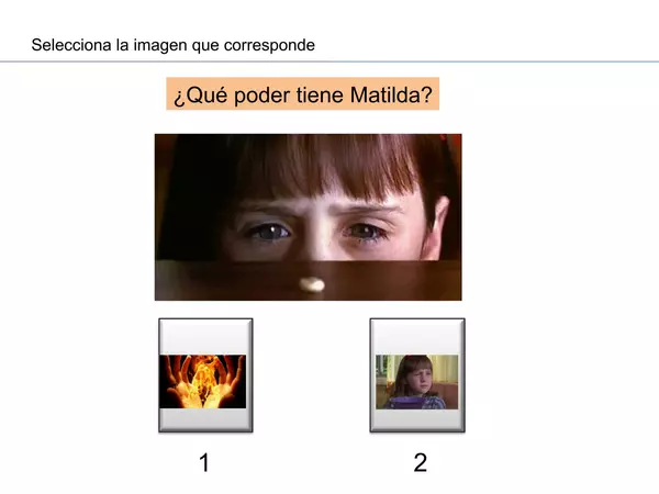Comprensión audiovisual película Matilda