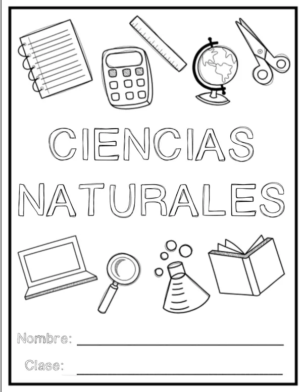 Portada cuaderno Ciencias Naturales