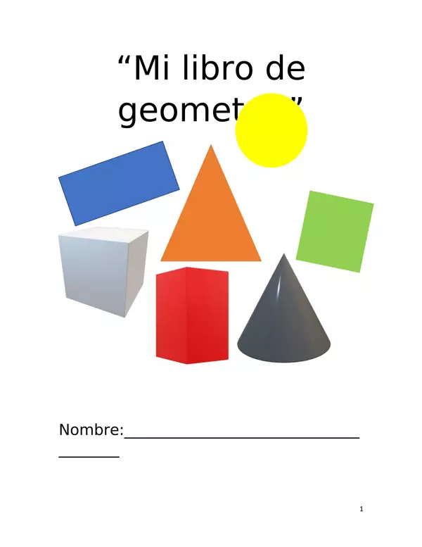 "Mi libro de geometría"