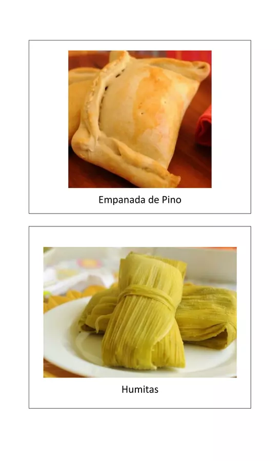 Comidas típicas de Chile