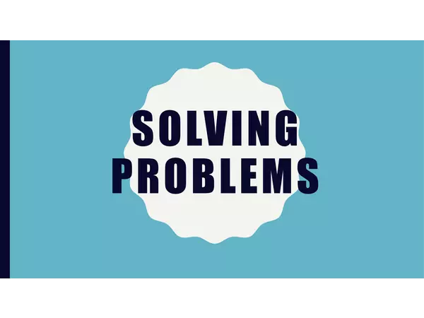 Solving Problems 