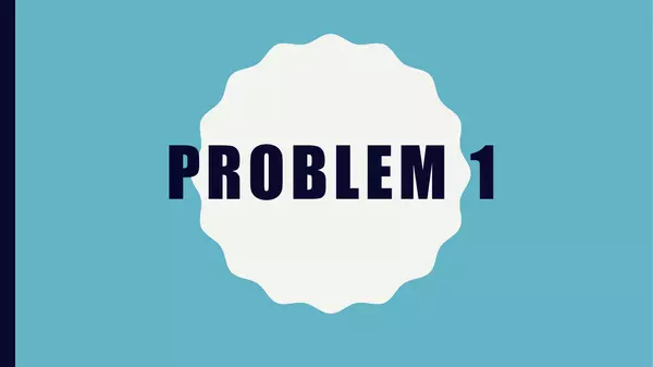 Solving Problems 